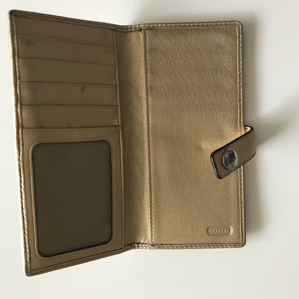 Coach Gold Wallet - Picture 3 of 4